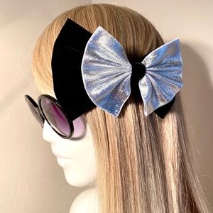 Black Velvet and Silver Bow